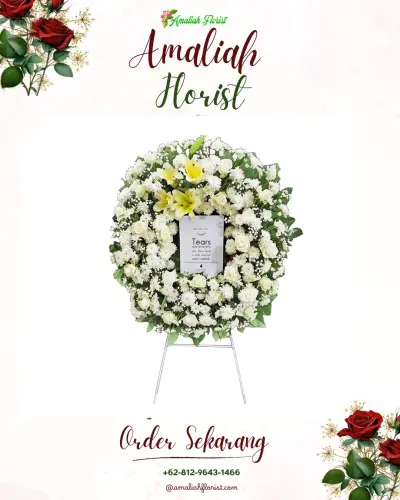 Krans Bunga Duka Cita di Sekarmulya
